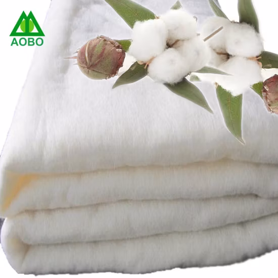 Ouate de coton pur d'isolation naturelle pour matelas/vêtements/chaussures
